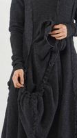 a-förmiges woll strickkleid