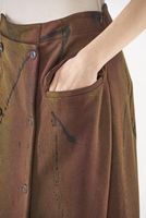 wadenlanger punto di roma-rock mit seitlichem reißverschluss