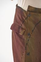 wadenlanger punto di roma-rock mit seitlichem reißverschluss