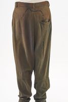 lange punto di roma-hose mit mäßig tiefem schritt