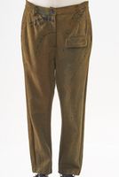 knöchellange punto di roma-hose mit schmaler silhouette und festem bund