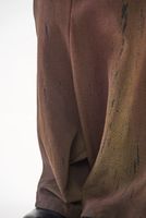 knöchellange punto di roma-hose mit lässiger weite und asymettrischem schnitt