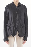 handbemaltes woll-stretch-jacke mit ballonform und knöpfen