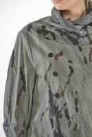 langer und asymmetrischer woll-stretch-mantel mit draht verstärkt